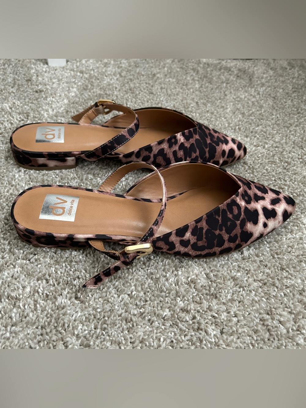 DV by Dolce Vita Domainica Leopard Print Pointed Mule Slip on  9.5 - Picture 7 of 7